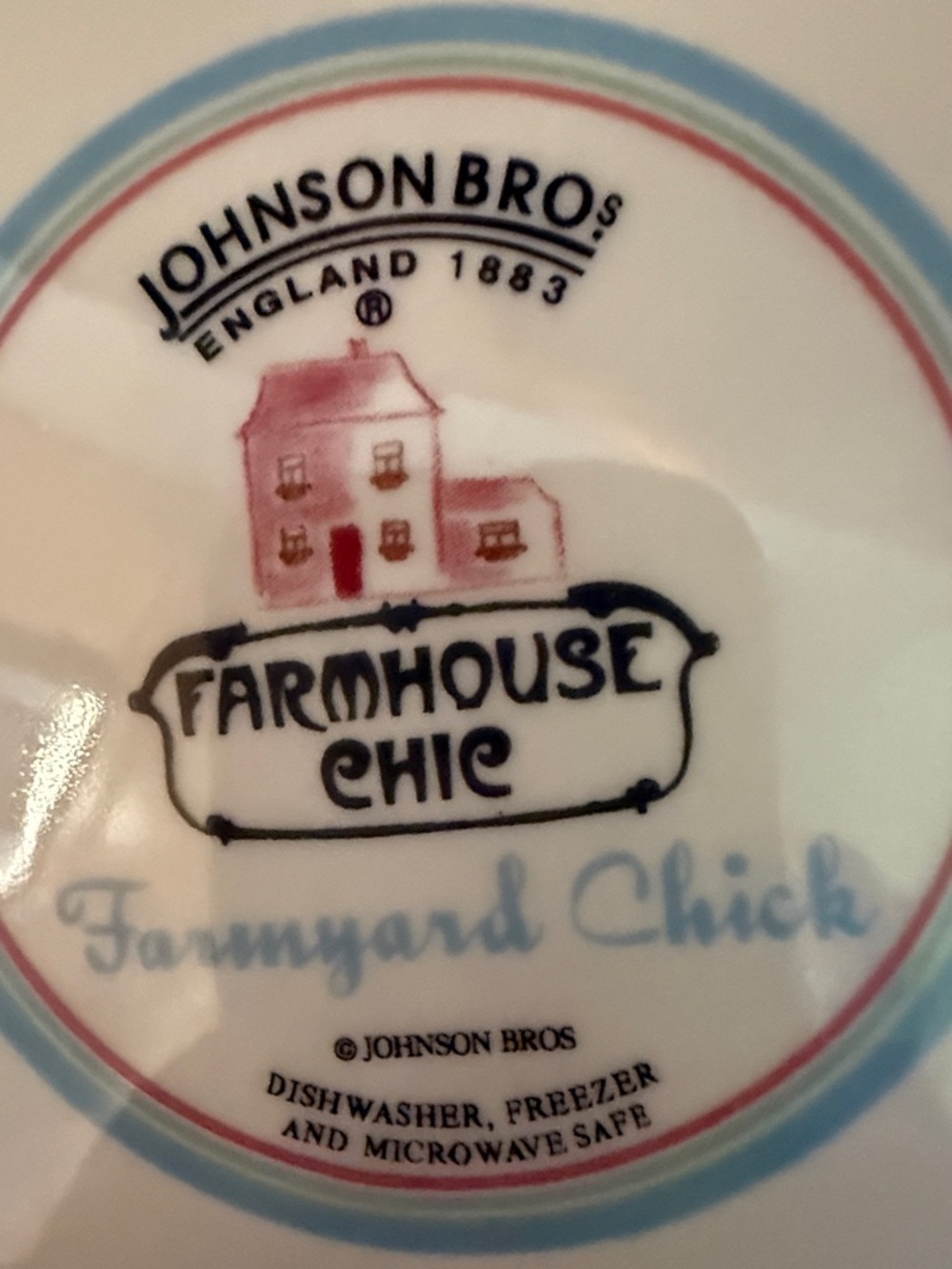 Vintage Johnson Brothers “Farmyard Chic” Salad Plates in a Farmyard pattern - Picture 16 of 16